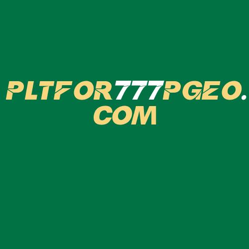 Logo da PLTFOR777PGEO